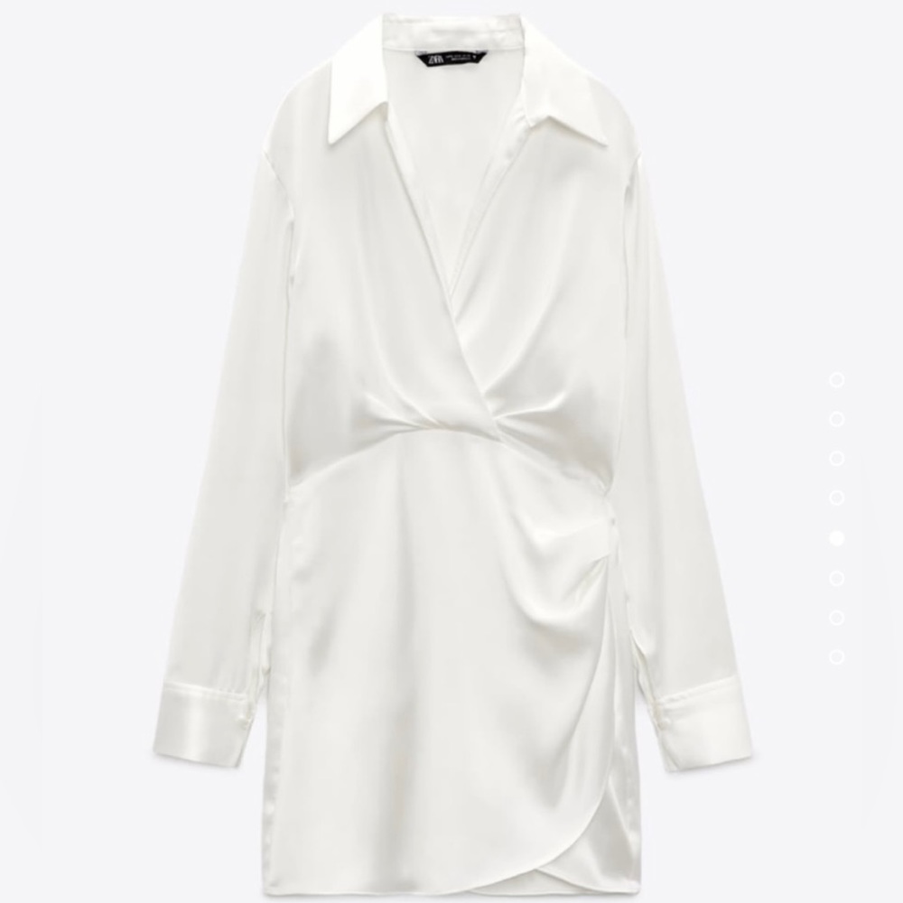 SHORT SATIN EFFECT DRESS ZARA BRAND NEW NEVER WORN WITH TAGS